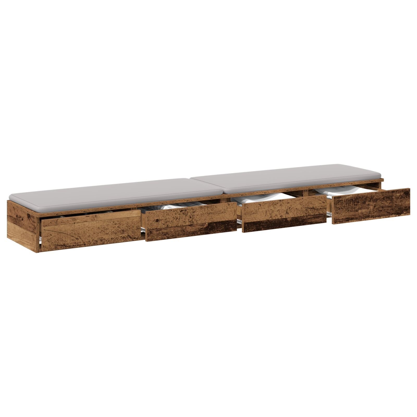 Bedlade Oude Hout Engineered Wood Oud hout 180 x 36,5 x 16,5 cm