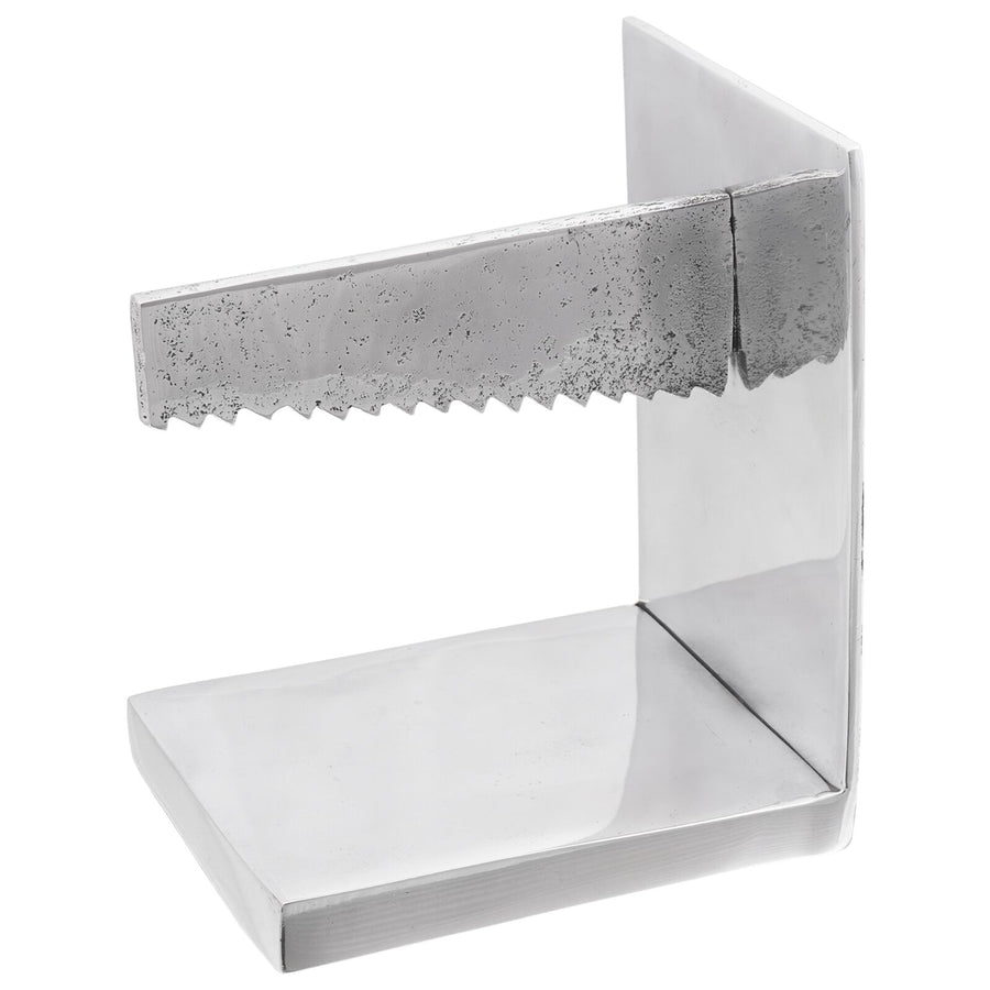 Boekensteunen 2 Stuks Zilver 11X14X17,5 Cm Aluminium Zaag