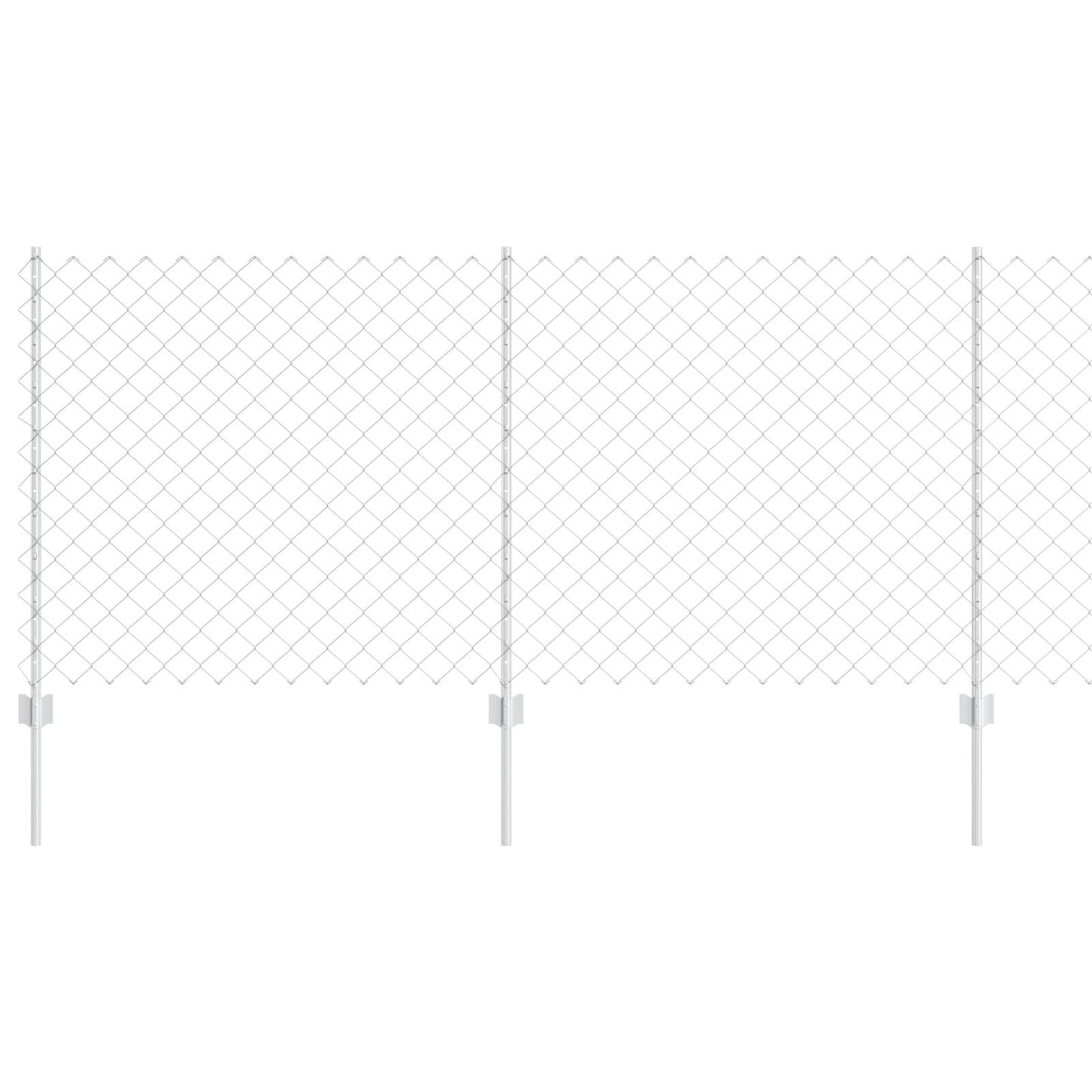 Kettinglinkhek Met 20 U Posts Zilver 1X10 M Staal