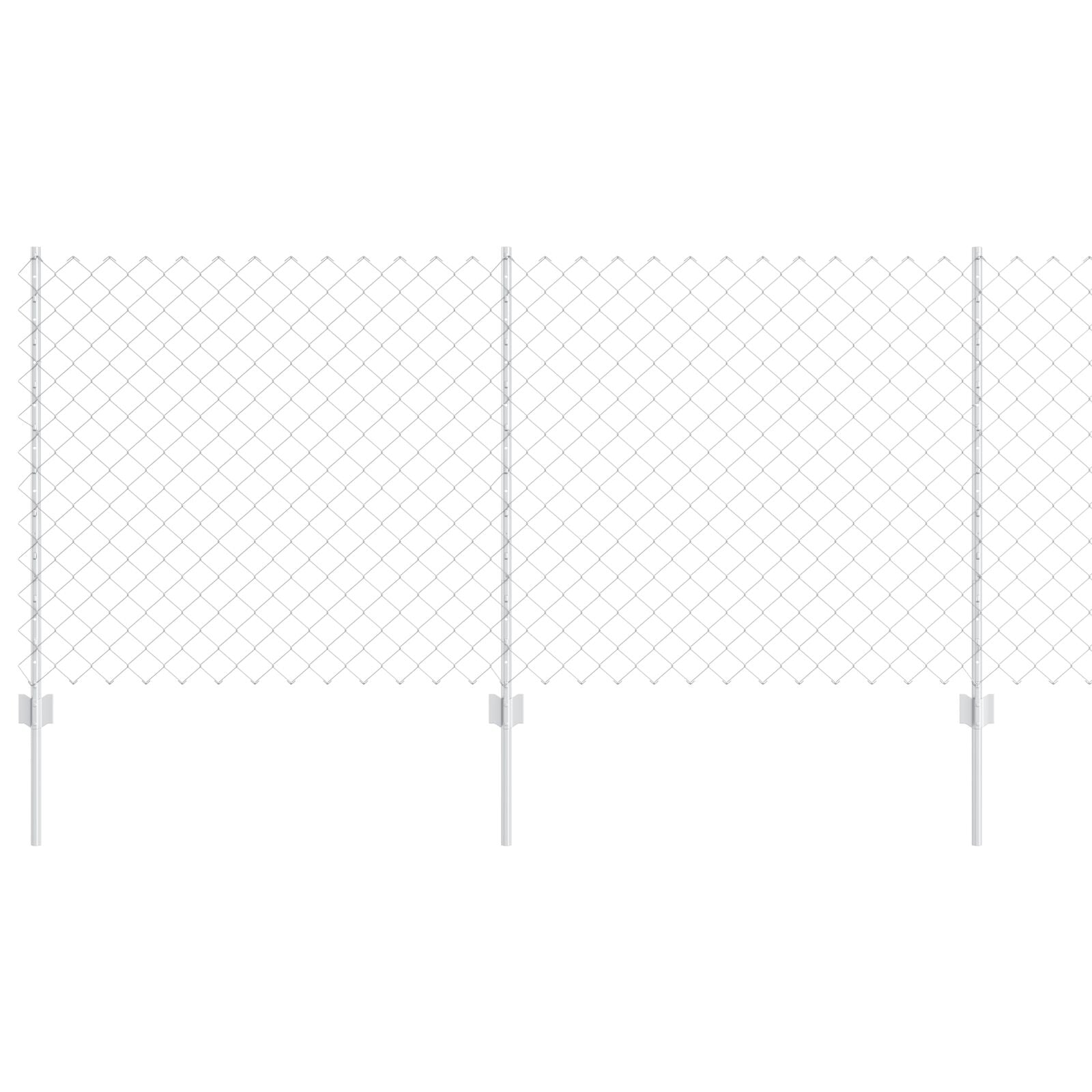 Kettinglinkhek Met 20 U Posts Zilver 1X10 M Staal