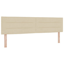Hoofdbord Lijnen Design Stof Crème 180 cm Laag hoofdbord