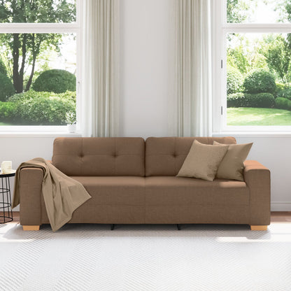 3-Zitsbank Stof Bruin 180 cm
