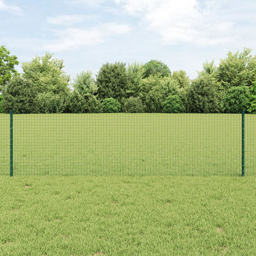 Gelast Draadhek Met 5 U-Palen Groen 0.6X10 M Staal
