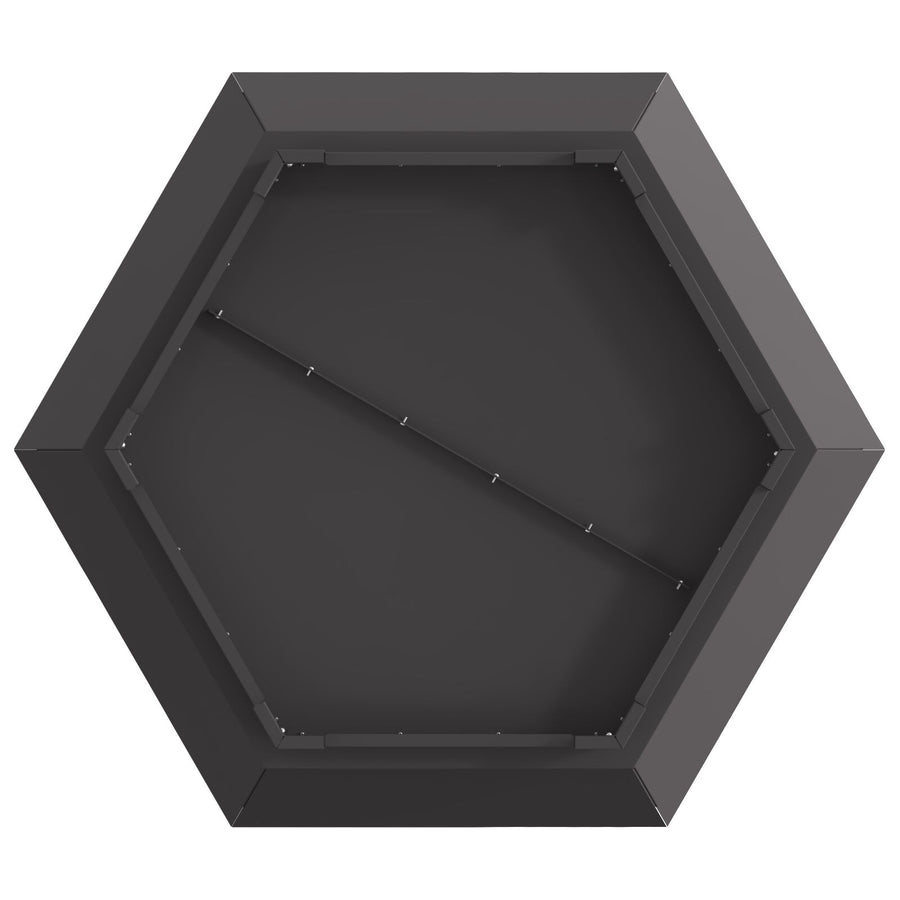 Vuurkorf Hexagonaal Zwart Staal 75 x 75 x 28 cm Koudgewalst staal/Zwart