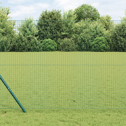 Hekpostset Set Van 2 Groen Metaal Gaas 10 X 1 M Duurzaam Gegalvaniseerd Staal