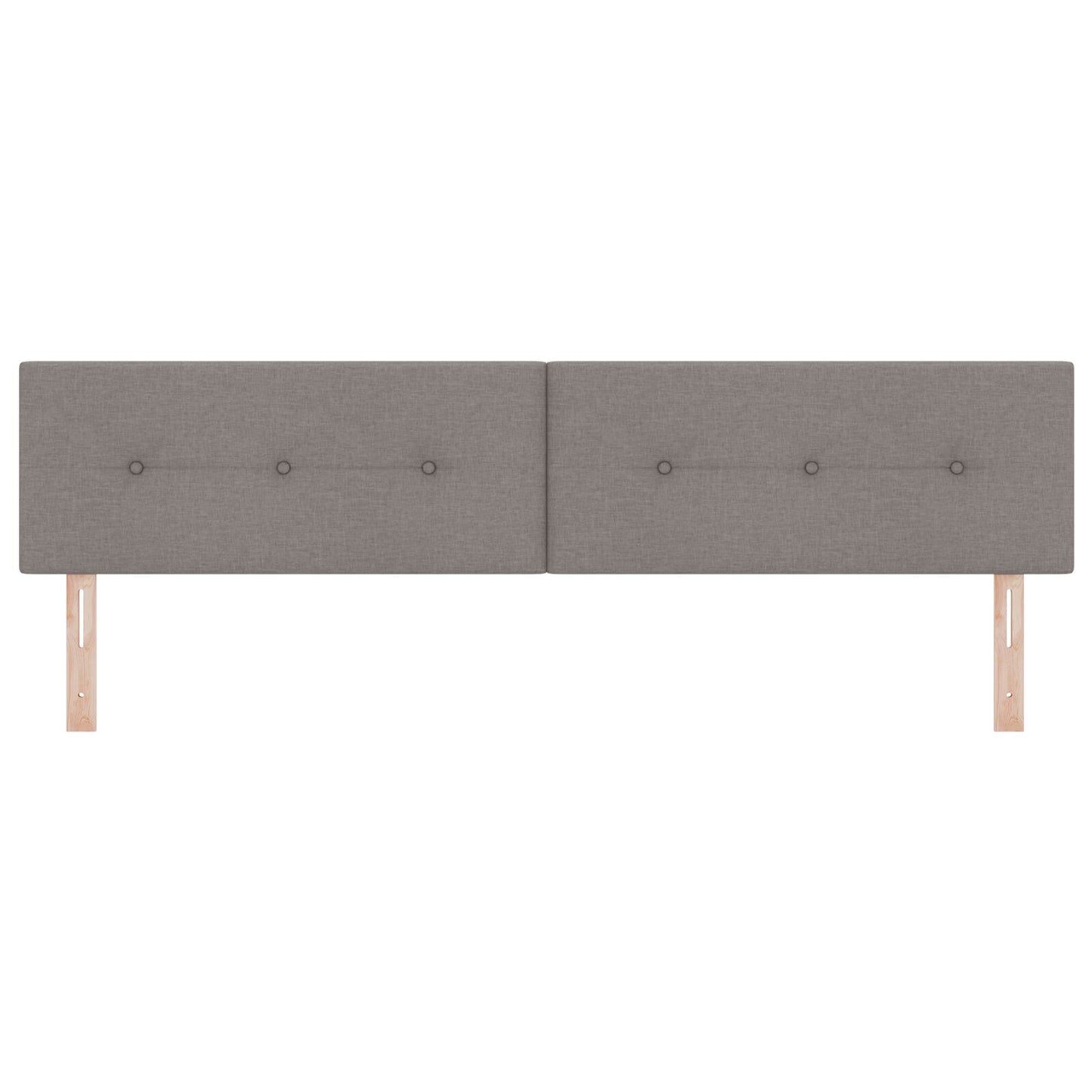 Hoofdbord Knop Tufted Stof Taupe 200 cm Laag hoofdbord