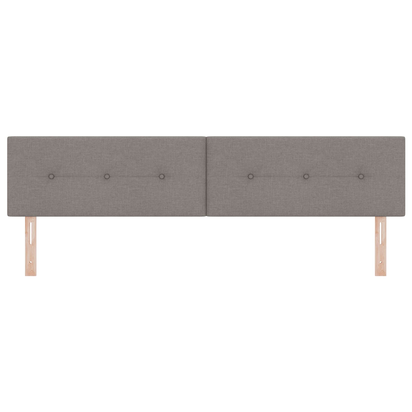 Hoofdbord Knop Tufted Stof Taupe 200 cm Laag hoofdbord