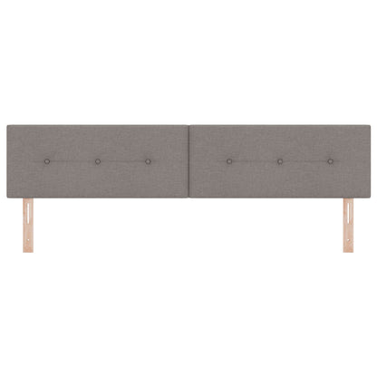 Hoofdbord Knop Tufted Stof Taupe 200 cm Laag hoofdbord