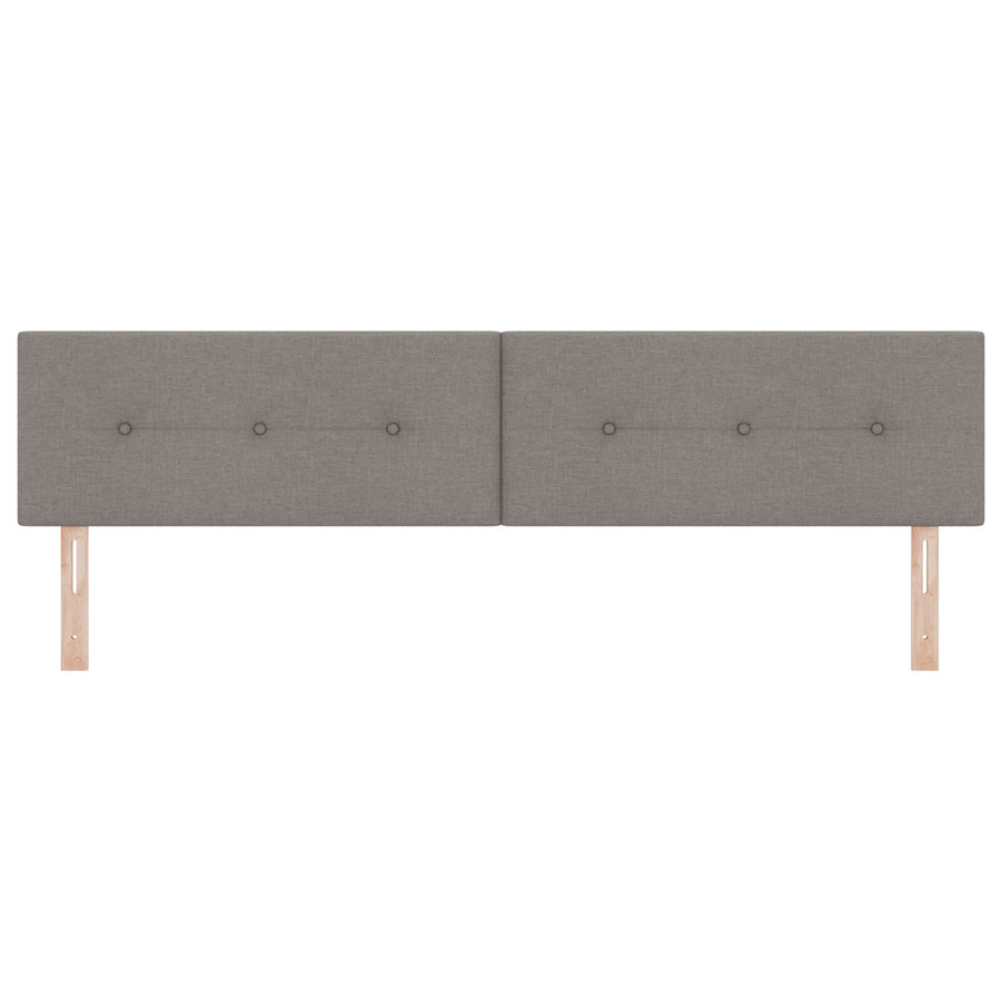 Hoofdbord Knop Tufted Stof Taupe 200 cm Laag hoofdbord