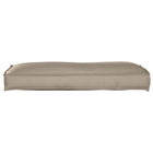 Stoelkussen taupe 120x40x12 cm polyester