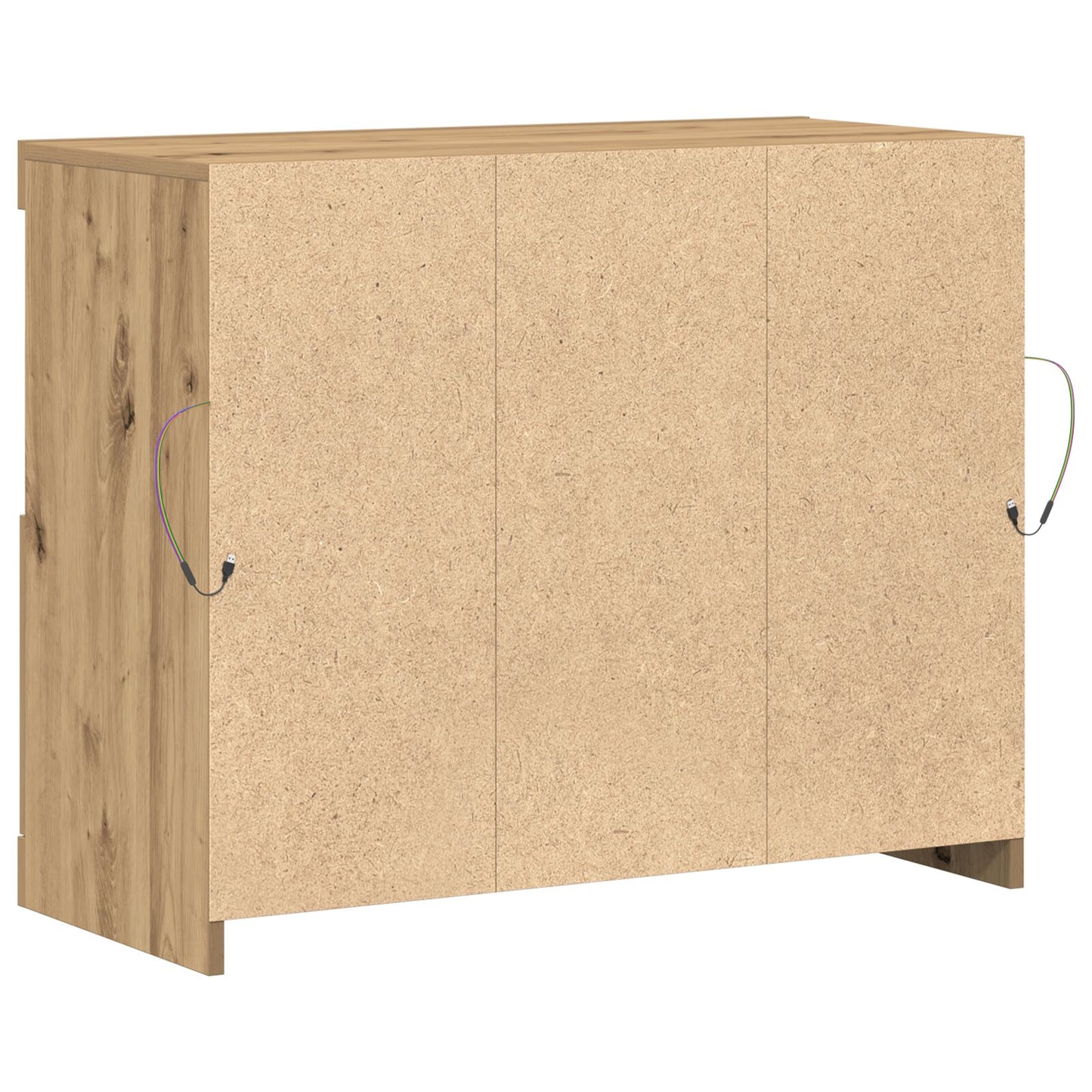Sideboard Met Led Verlichting 81X37X67 Cm Artisan Eiken