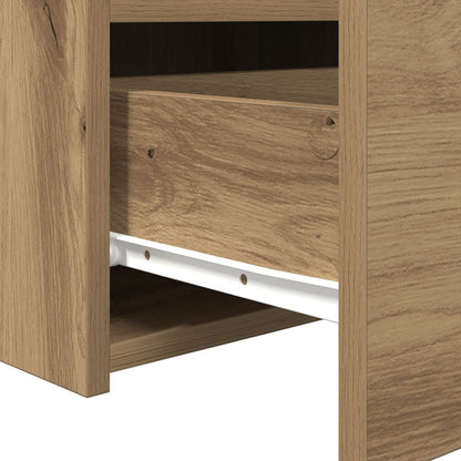 Nachttafels Met Led-Verlichting 2 Stuks Artisan Eiken 50X40X45 Cm