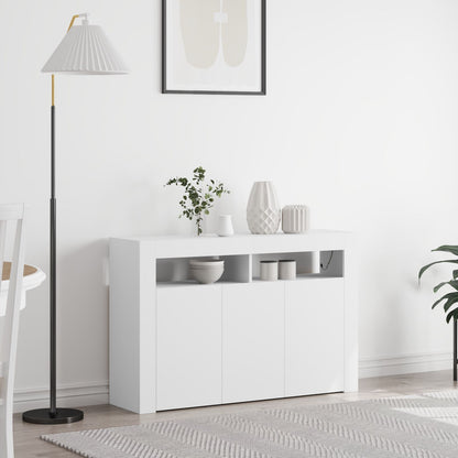 Te Dressoir Samengesteld Hout 116 X 30 X 75 Cm Modern Wit
