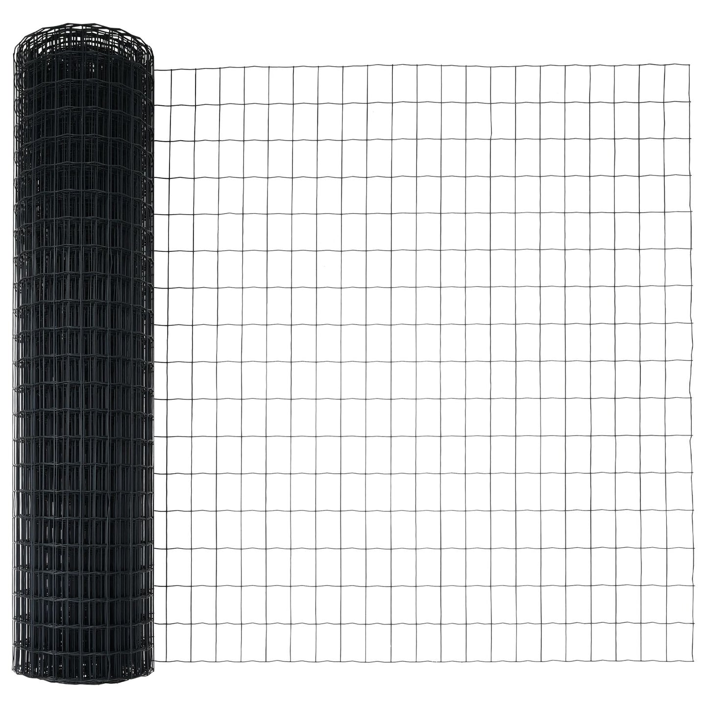 Euro Fence Set Set Van 2 Grijs Plastic-Gecoat Metaal