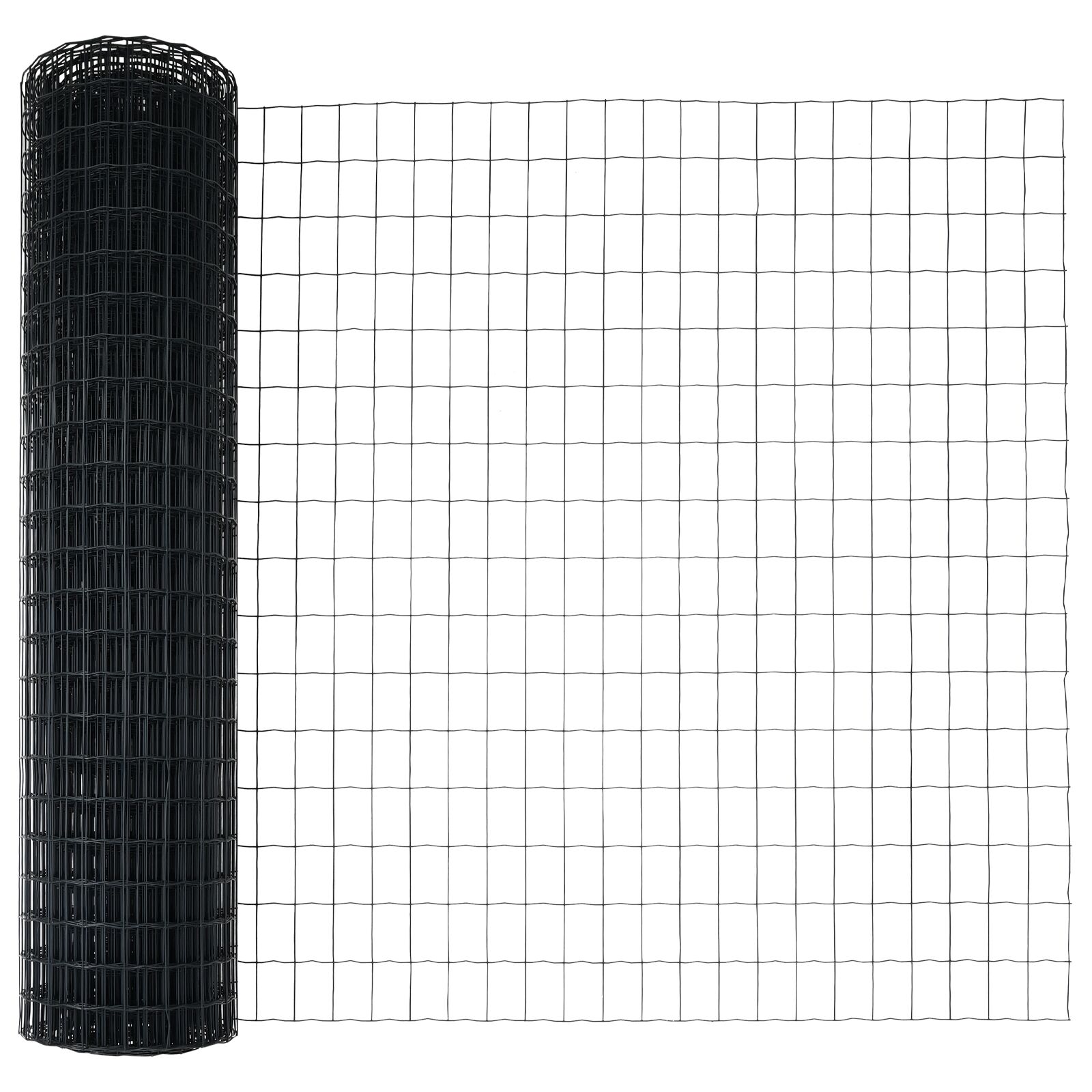 Euro Fence Set Set Van 2 Grijs Plastic-Gecoat Metaal