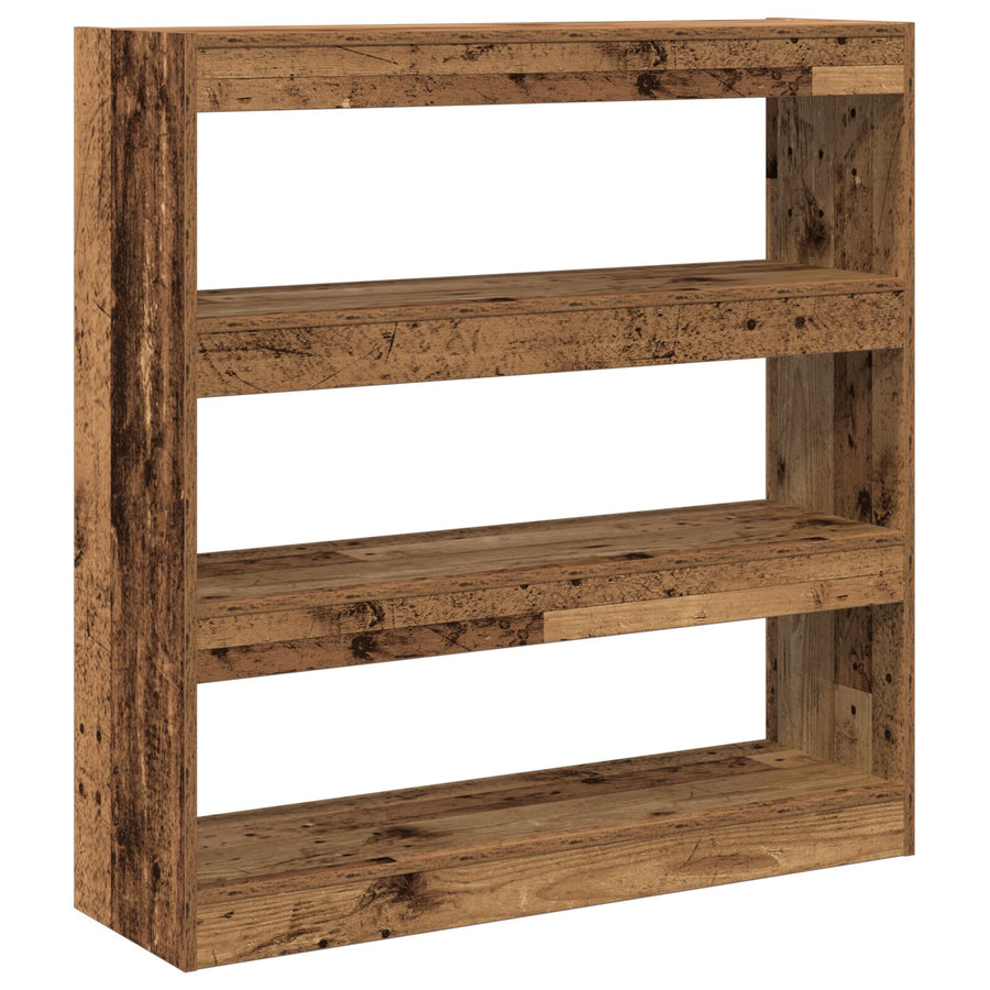 Boekenkast/Room Divider - Rustiek Hout - 100X30X103Cm - Geengineerd Hout