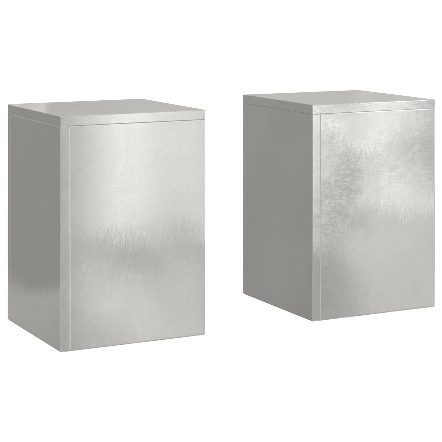 Buiten Plantstands Pillar 2 Stuks 24X24X35 Cm Roestvrijstaal 2x (35 cm)