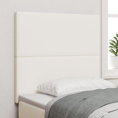 Hoofdbord Eenvoudig Design Corduroy Stof Crème 80 cm Hoog hoofdbord
