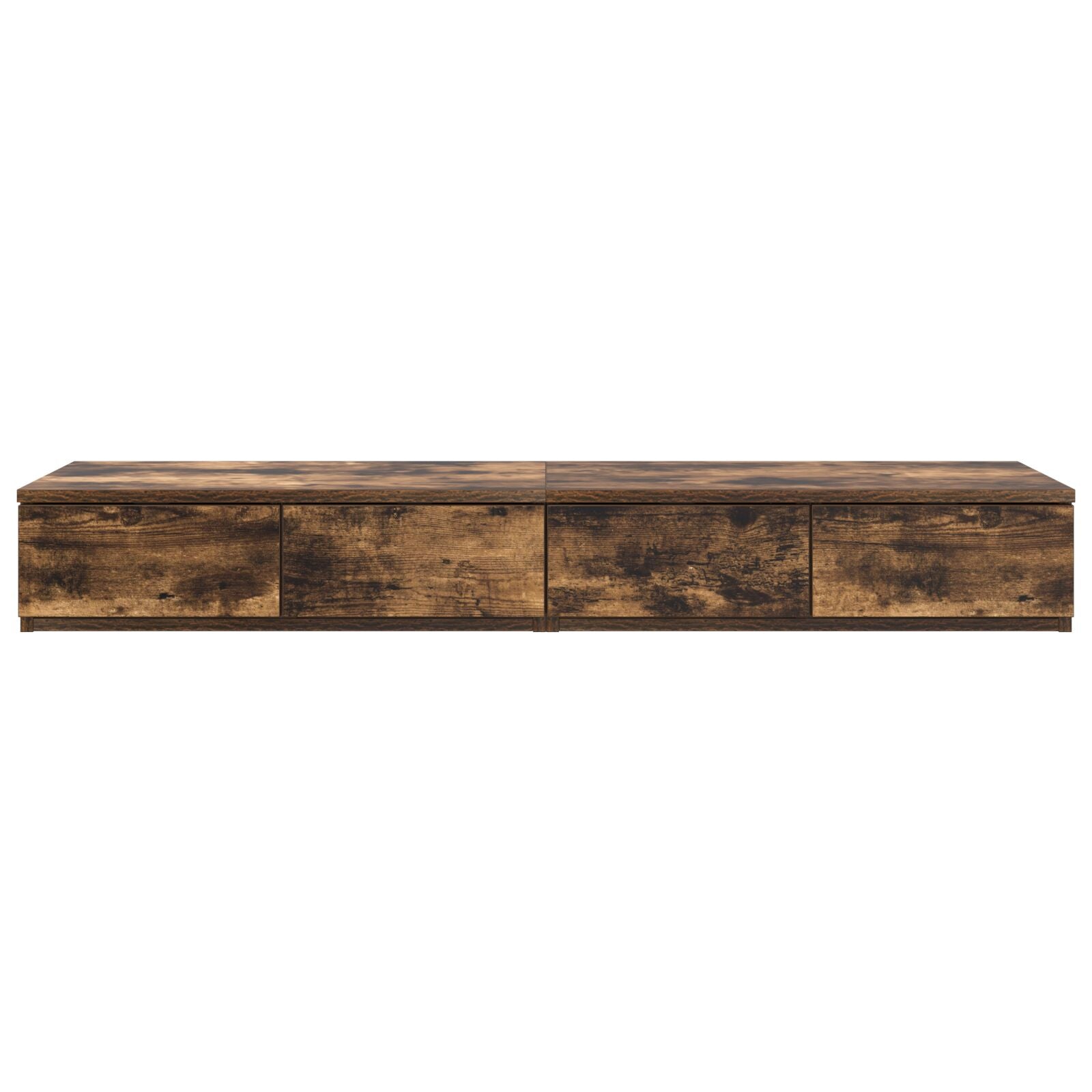 Bedladen 120X36,5X16,5 Cm Bewerkt Hout Gerookt eiken 120 x 36.5 x 16.5 cm