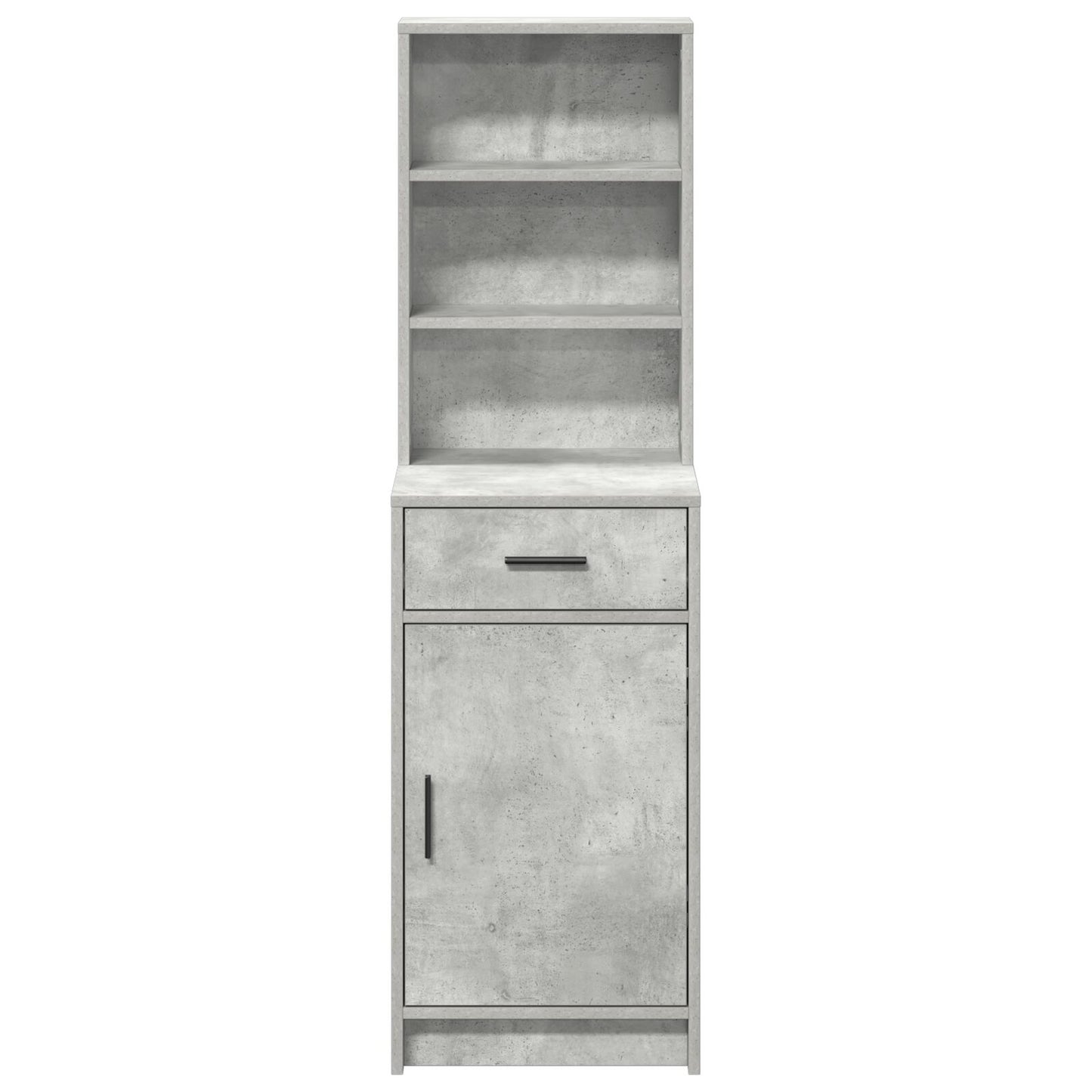 Hoge Kast 40X41X135 Cm Bewerkt Hout Beton grijs