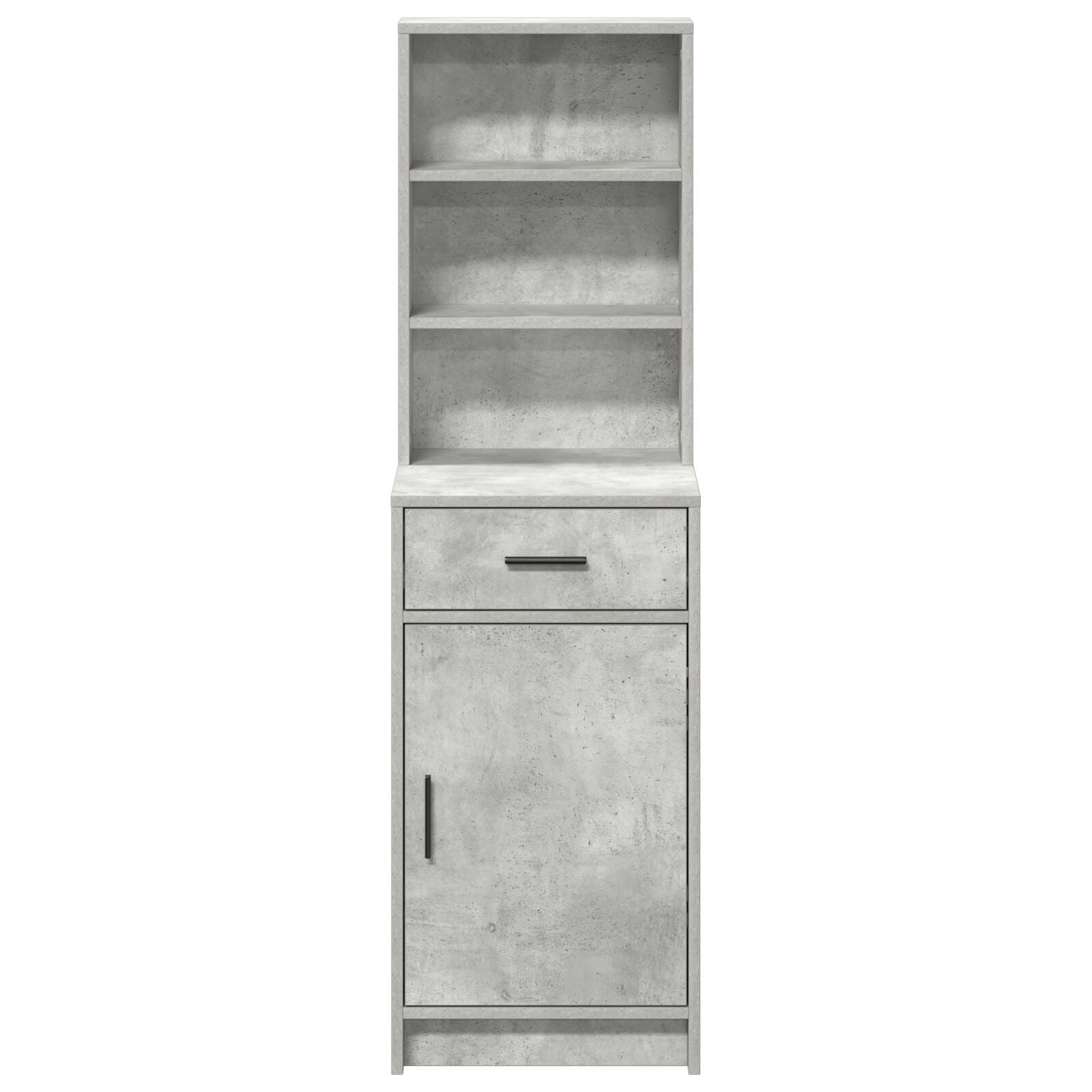 Hoge Kast 40X41X135 Cm Bewerkt Hout Beton grijs