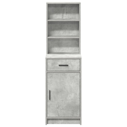 Hoge Kast 40X41X135 Cm Bewerkt Hout Beton grijs