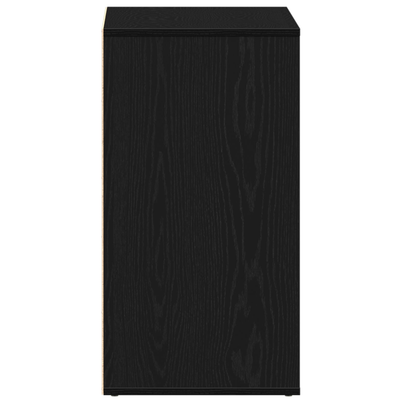 Zwarte Eiken Cosmetica Cabinet 80X40X75 Cm Gemaakt Van Bewerkt Hout