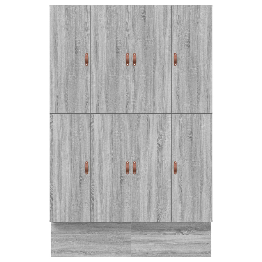 Opbergbedframe Grijs Sonoma Bewerkt Hout 236.5 X 140 X 31.5 Cm Artisanaal Eiken