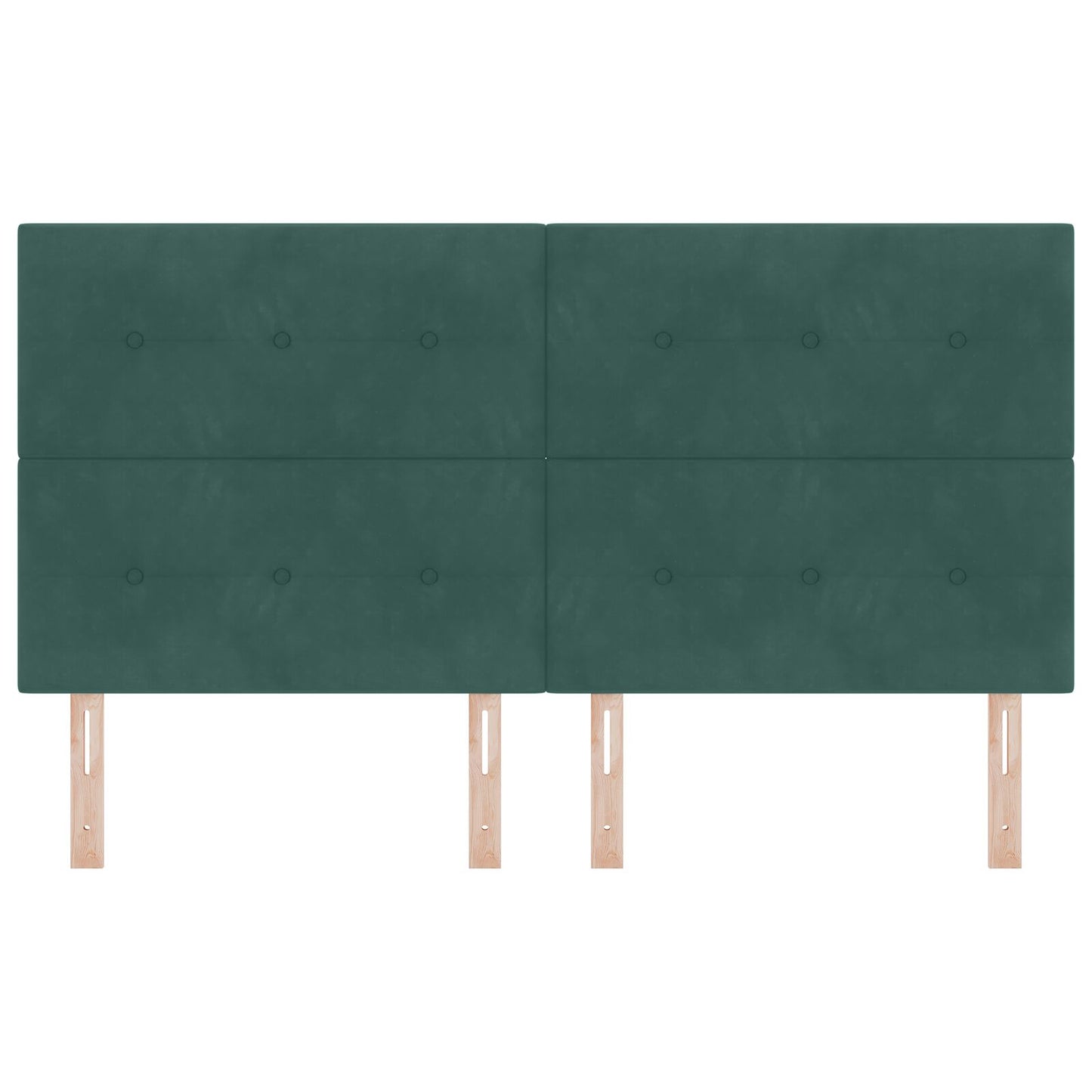 Hoofdbord Knopen Tufted Fluweel Donkergroen 180 cm Hoog hoofdbord