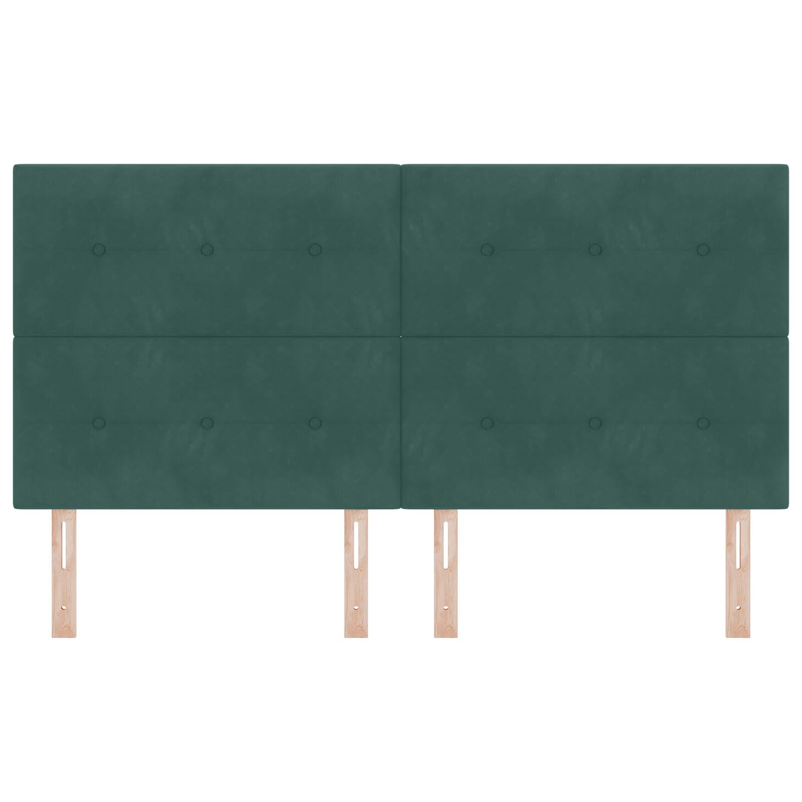 Hoofdbord Knopen Tufted Fluweel Donkergroen 180 cm Hoog hoofdbord