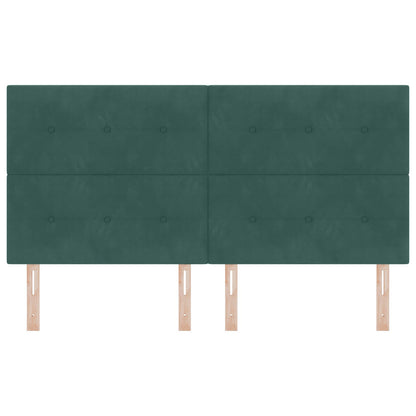 Hoofdbord Knopen Tufted Fluweel Donkergroen 180 cm Hoog hoofdbord