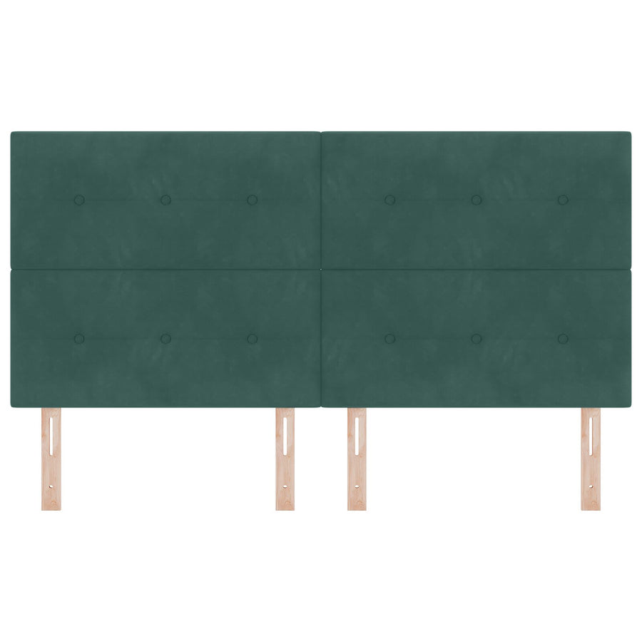 Hoofdbord Knopen Tufted Fluweel Donkergroen 180 cm Hoog hoofdbord
