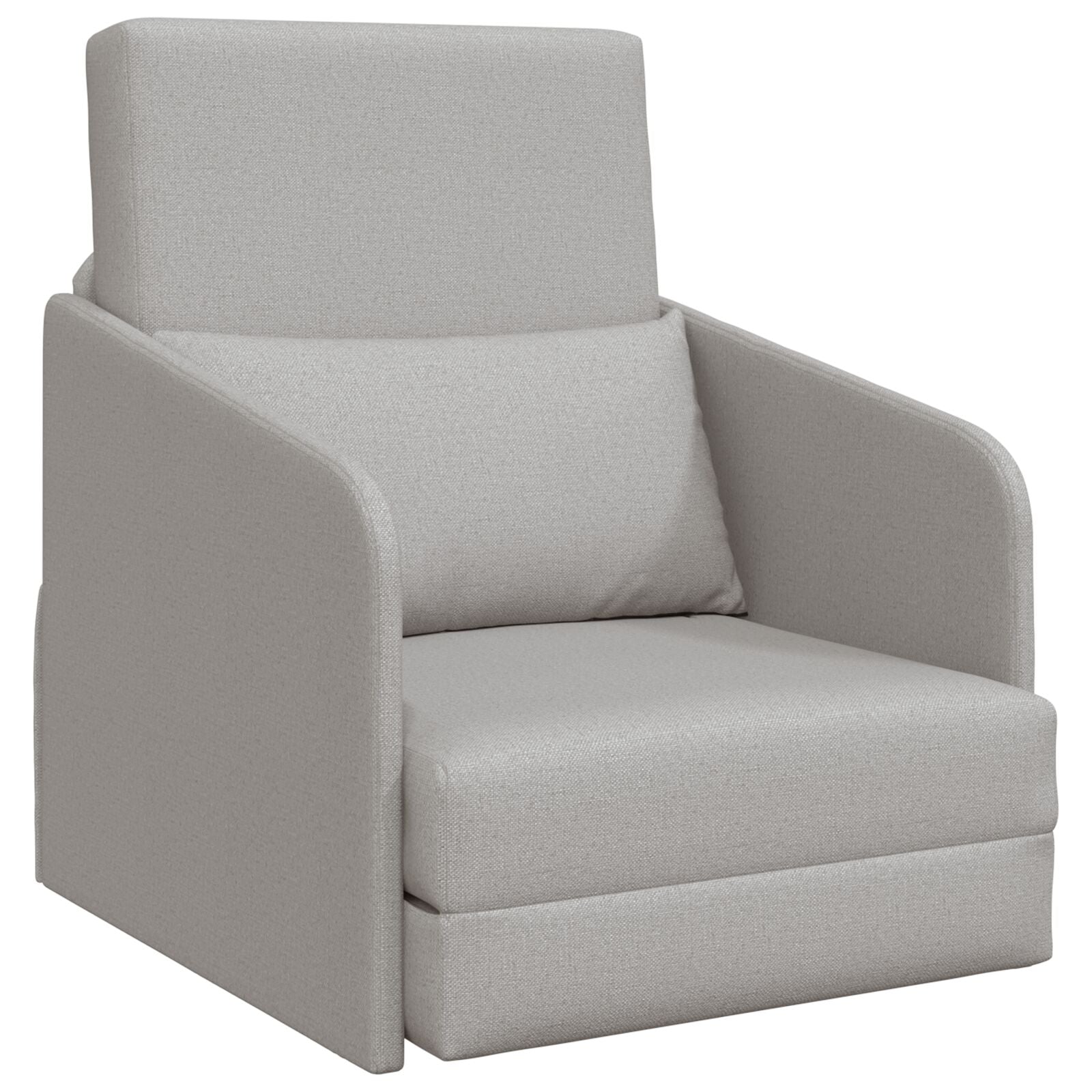 Vloer Sofa Bed 2-In-1 65X80X83 Cm Stof Cloud grey