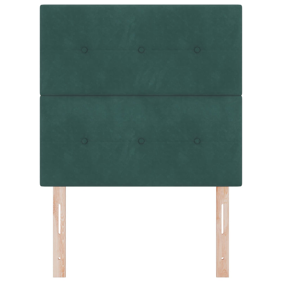 Hoofdbord Met Knopen Fluweel Donkergroen 100 cm Hoog hoofdbord