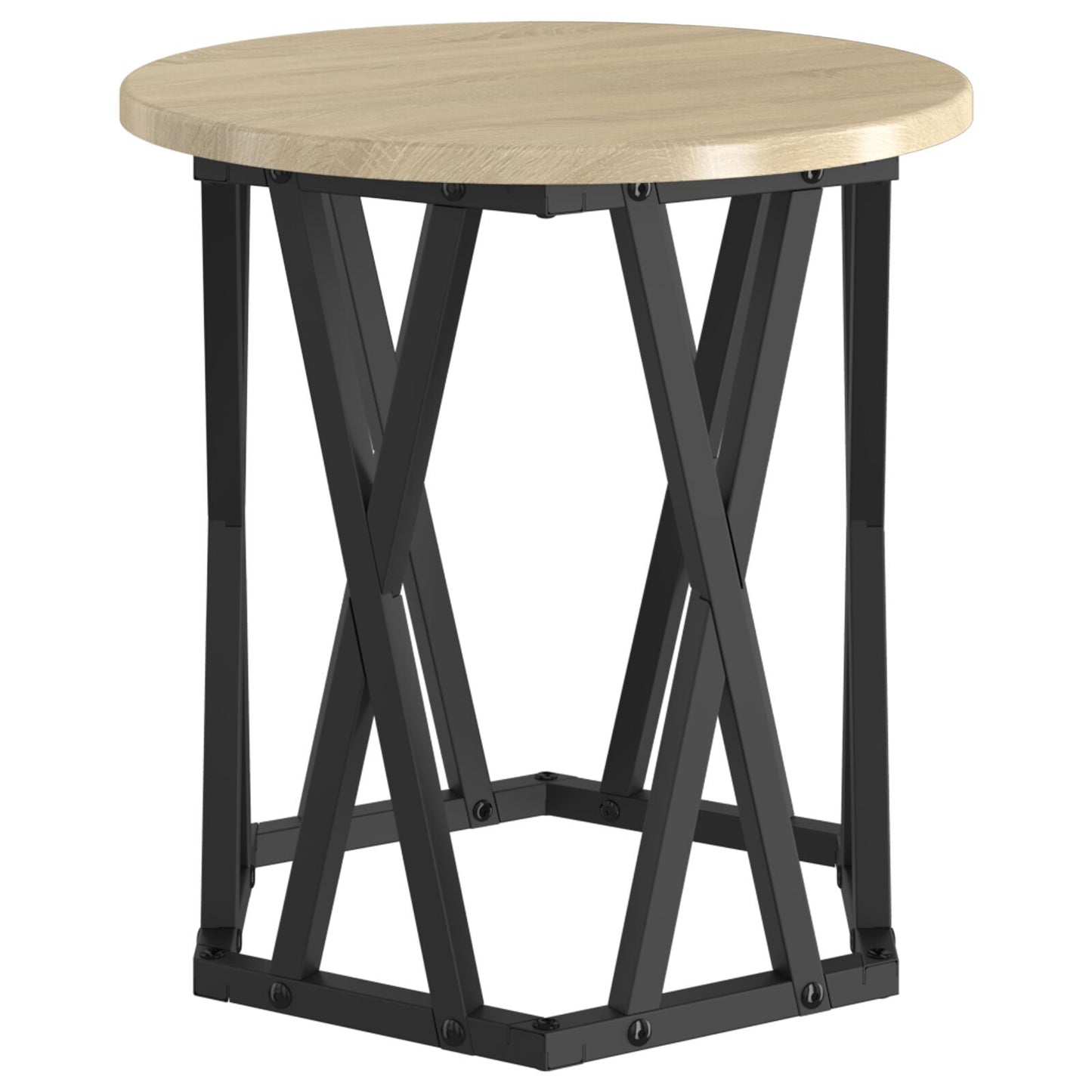 Nesting Bijzettafels 2 Stuks Engineered Hout Sonoma eiken