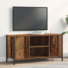 Tv-Meubel Oud Hout 100X40X50 Cm Geprefabriceerd Hout En Staal