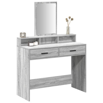 Kaptafel Met Lades Grijs Sonoma 100 x 41 x 140 cm Grijze sonoma