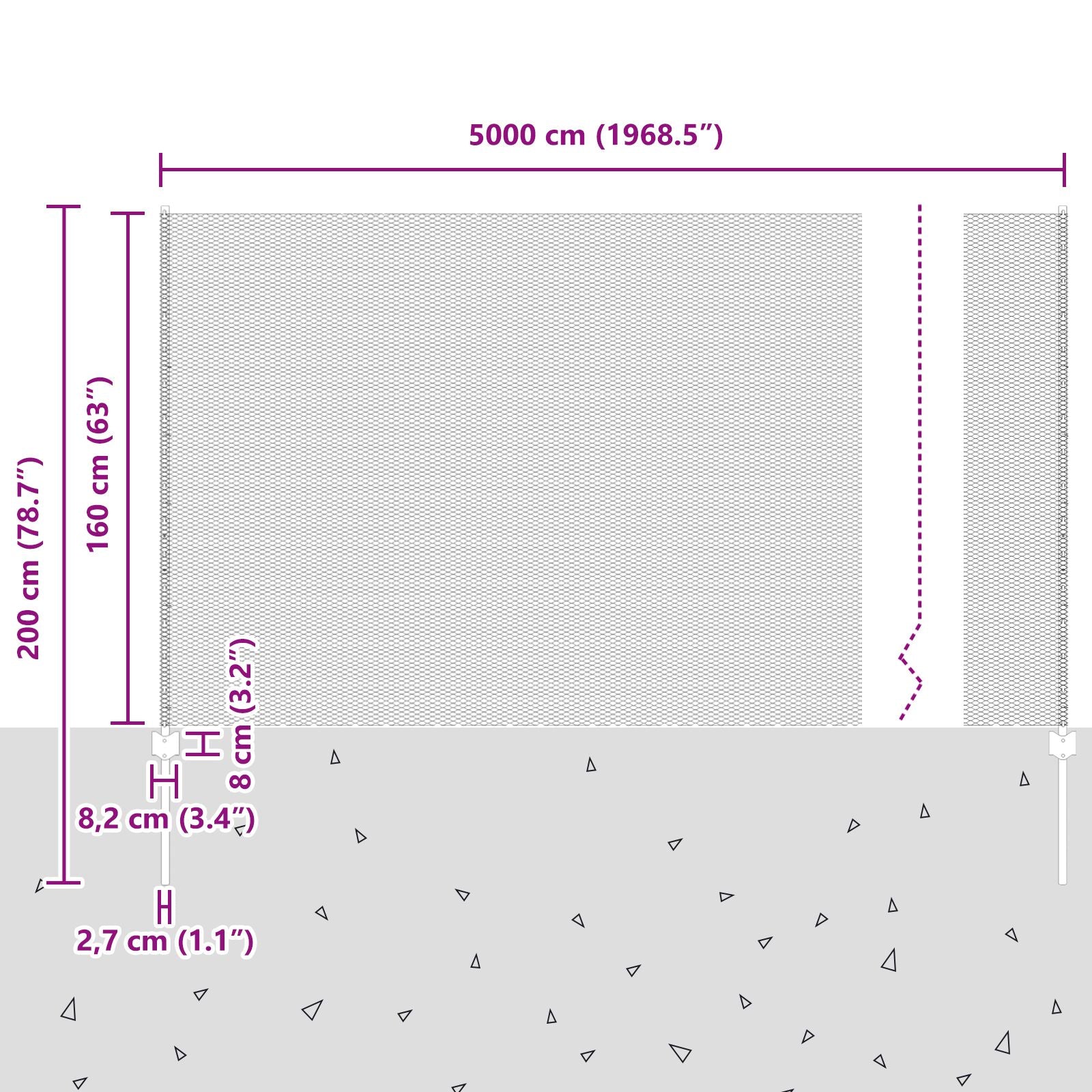 Fence Posts 22 St U-Kanaal 160 Cm Gegalvaniseerd Staal,  Zeshoek Fence 1.6X50 M Gegalvaniseerd Staal