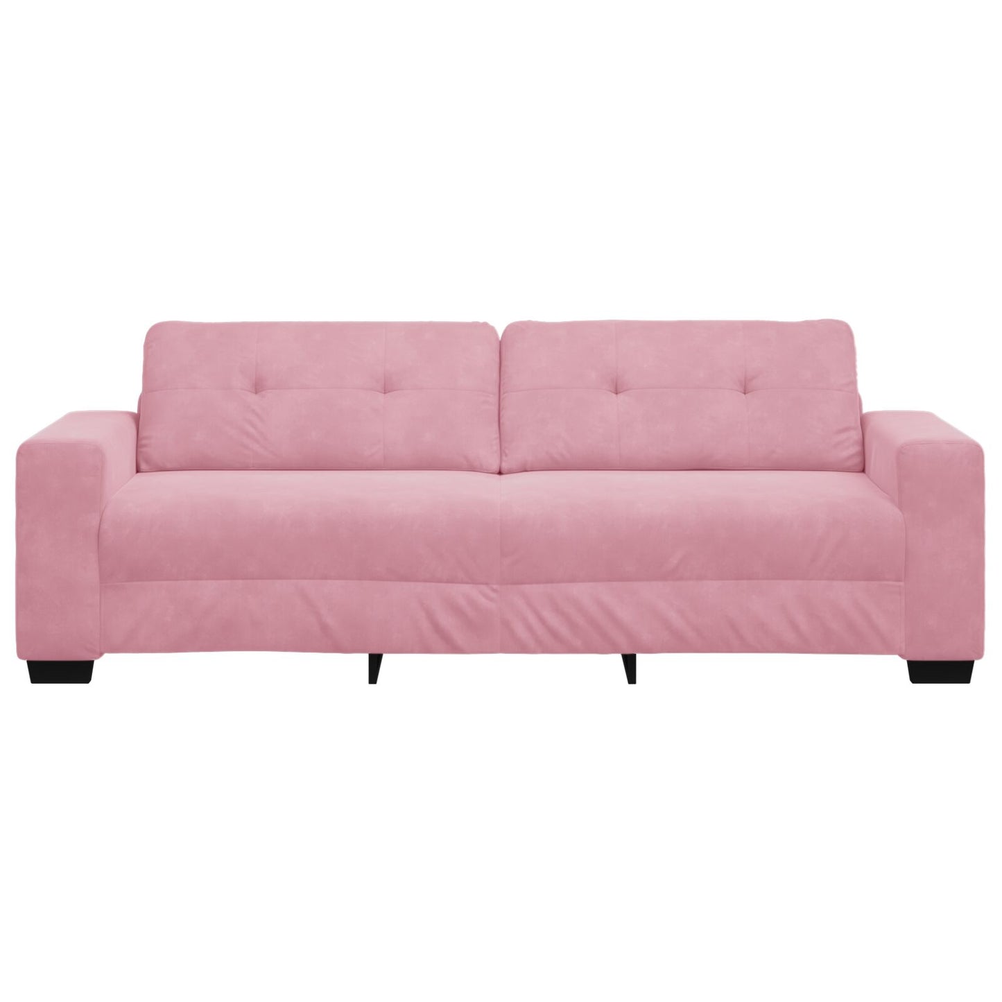3-Zits Bank Fluweel Fluwelen Roze 180 cm