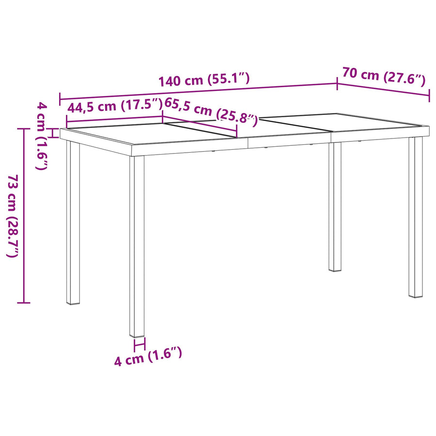 Set Van 3 Zwart Pe Riet En Gepoedercoat Staal 54X62.5X89 Cm