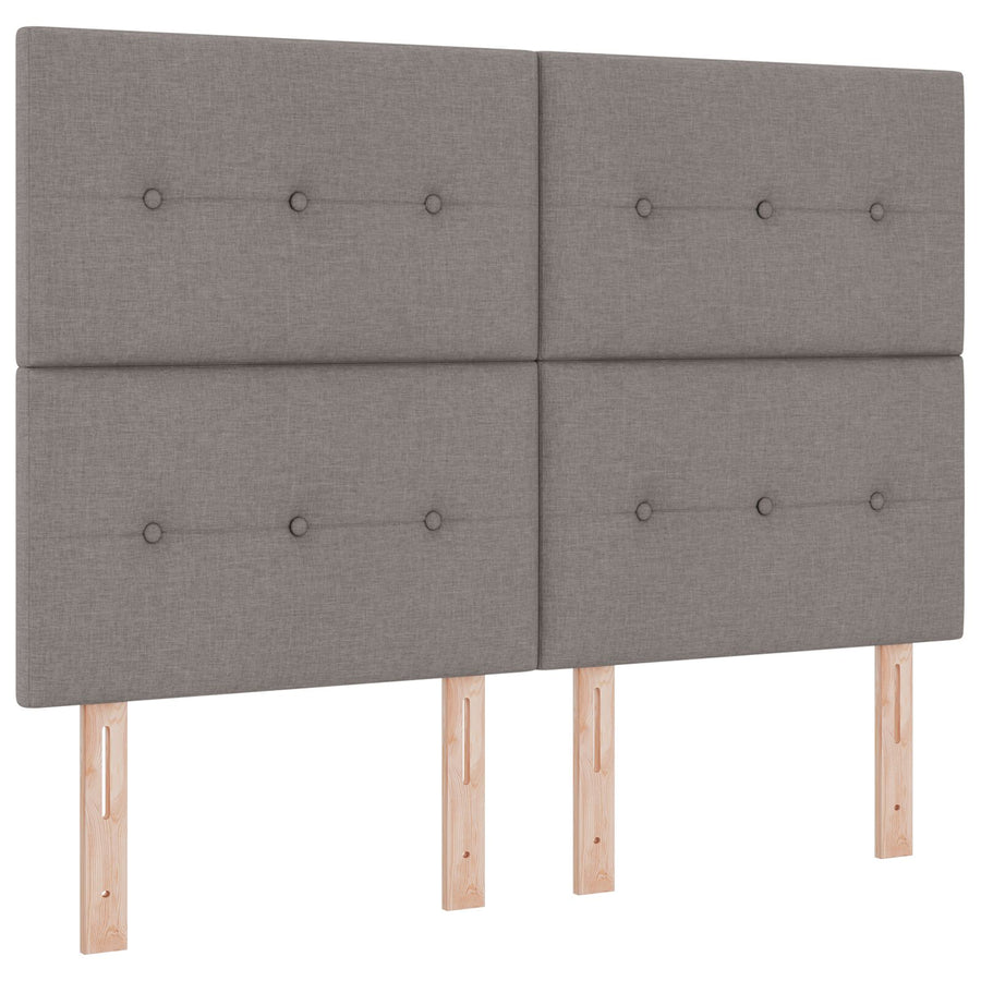 Bedframe Taupe 140X190 Cm Stof Crème