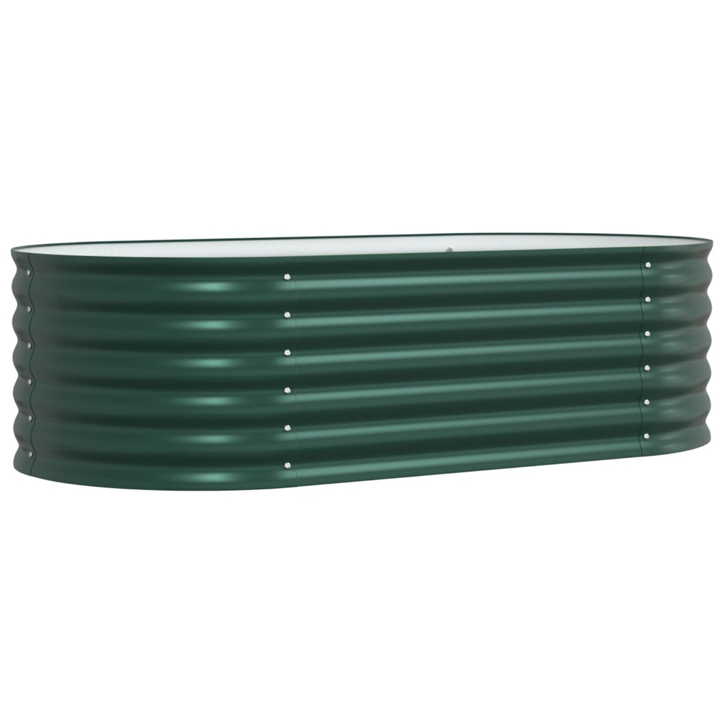 Tuin Kweekbed Gegalvaniseerd Staal 160 x 80 x 44 cm Groen