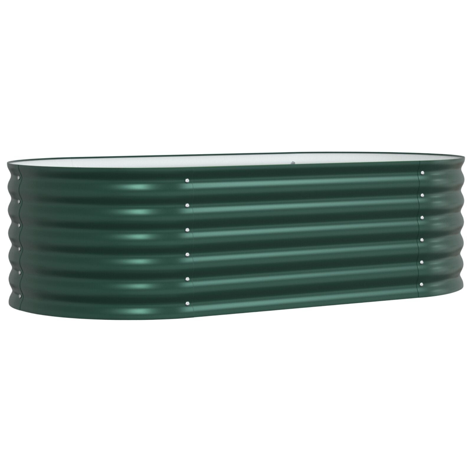 Tuin Kweekbed Gegalvaniseerd Staal 160 x 80 x 44 cm Groen