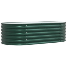 Tuin Kweekbed Gegalvaniseerd Staal 160 x 80 x 44 cm Groen