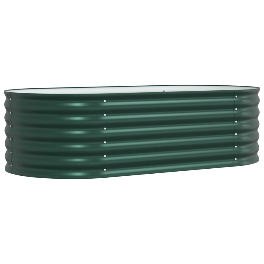 Tuin Kweekbed Gegalvaniseerd Staal 160 x 80 x 44 cm Groen