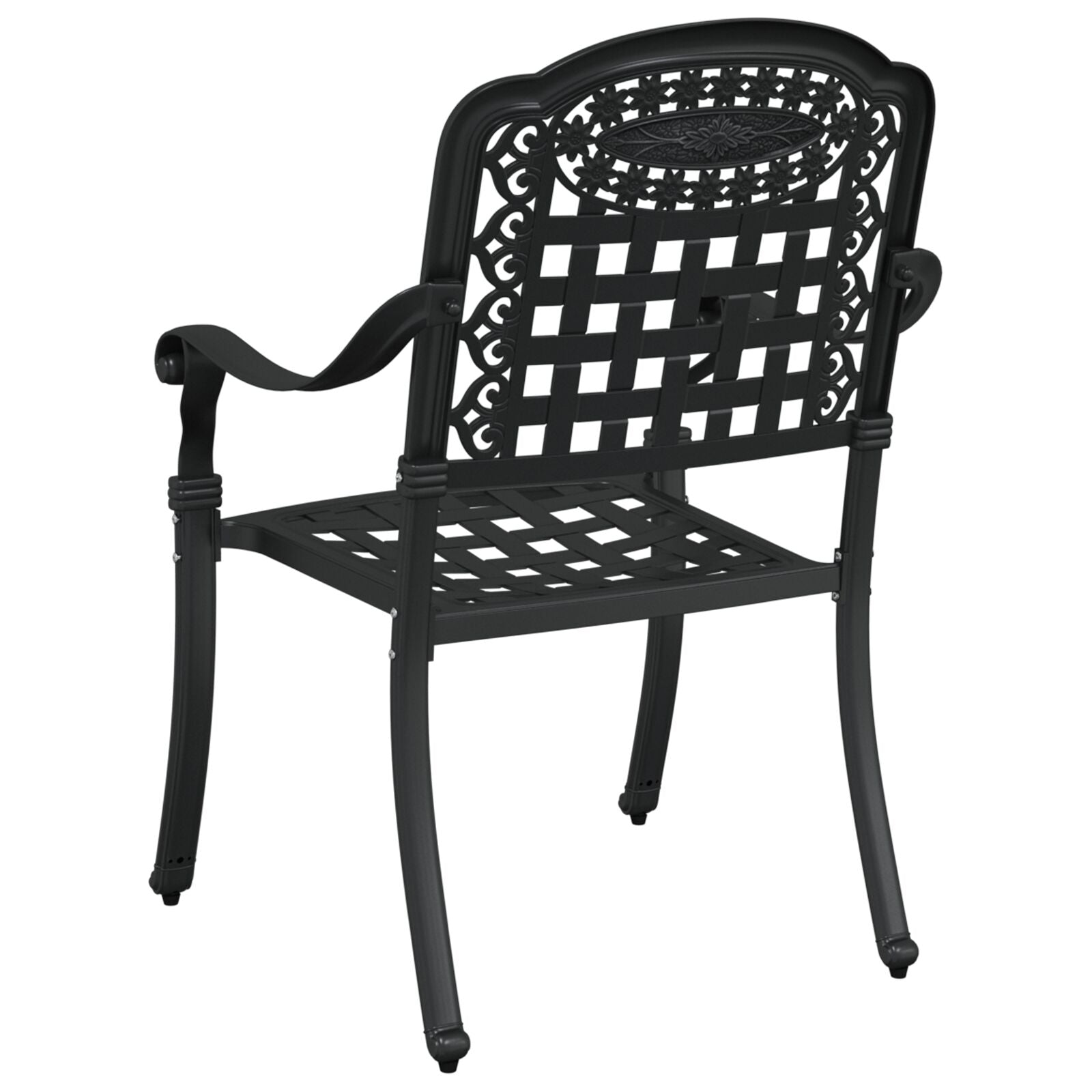 Tuinstoelen 2 Stuks Gietijzer Zwart