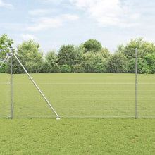 Hekpostset Set Van 2 Gegalvaniseerd Staal 10 X 1,5 M Duurzaam Gegalvaniseerd Staal