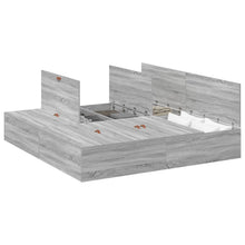 Opbergbedframe Grijs Sonoma 200 x 200 cm