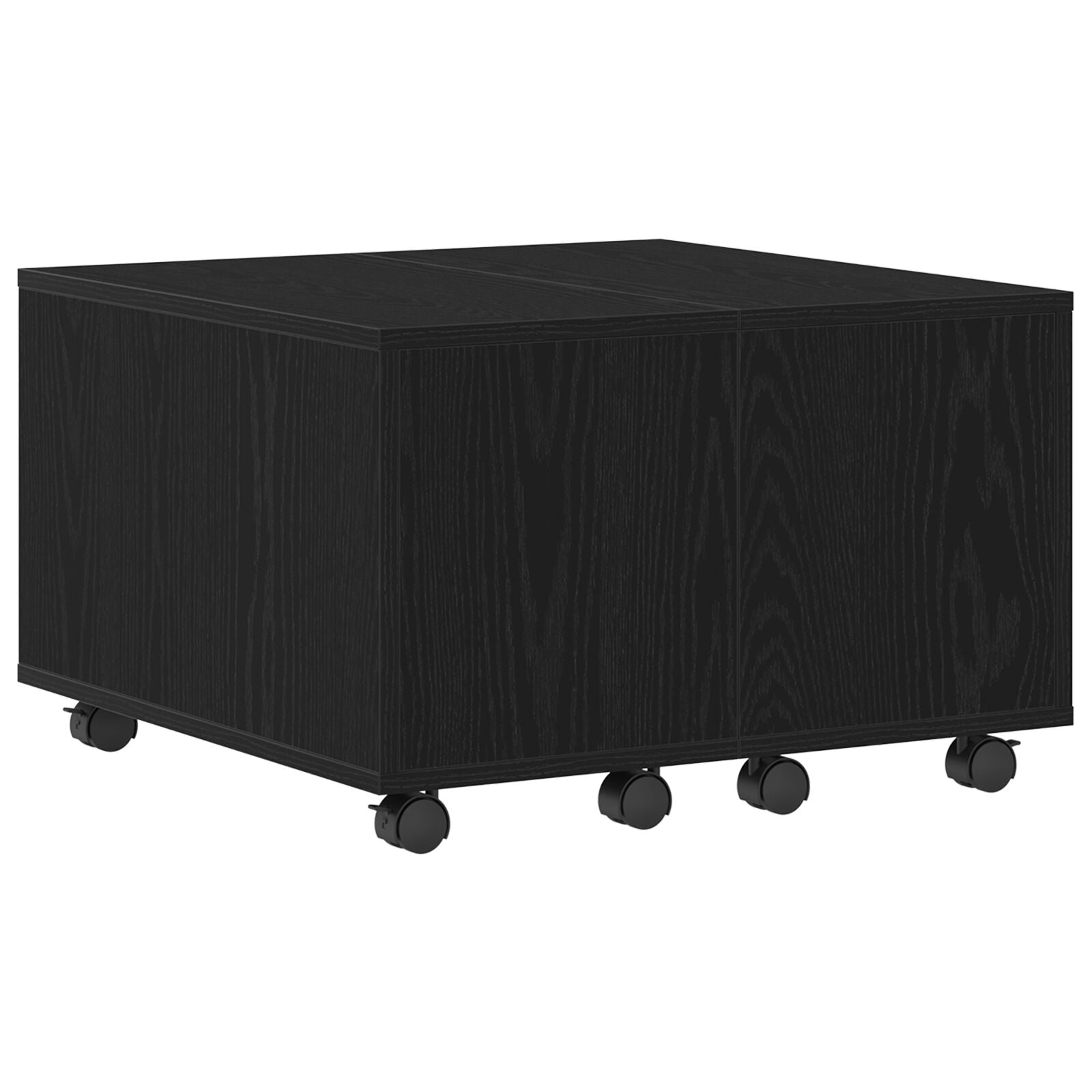 Salontafel Zwarte Eik 60X60X38 Cm Geengineerd Hout