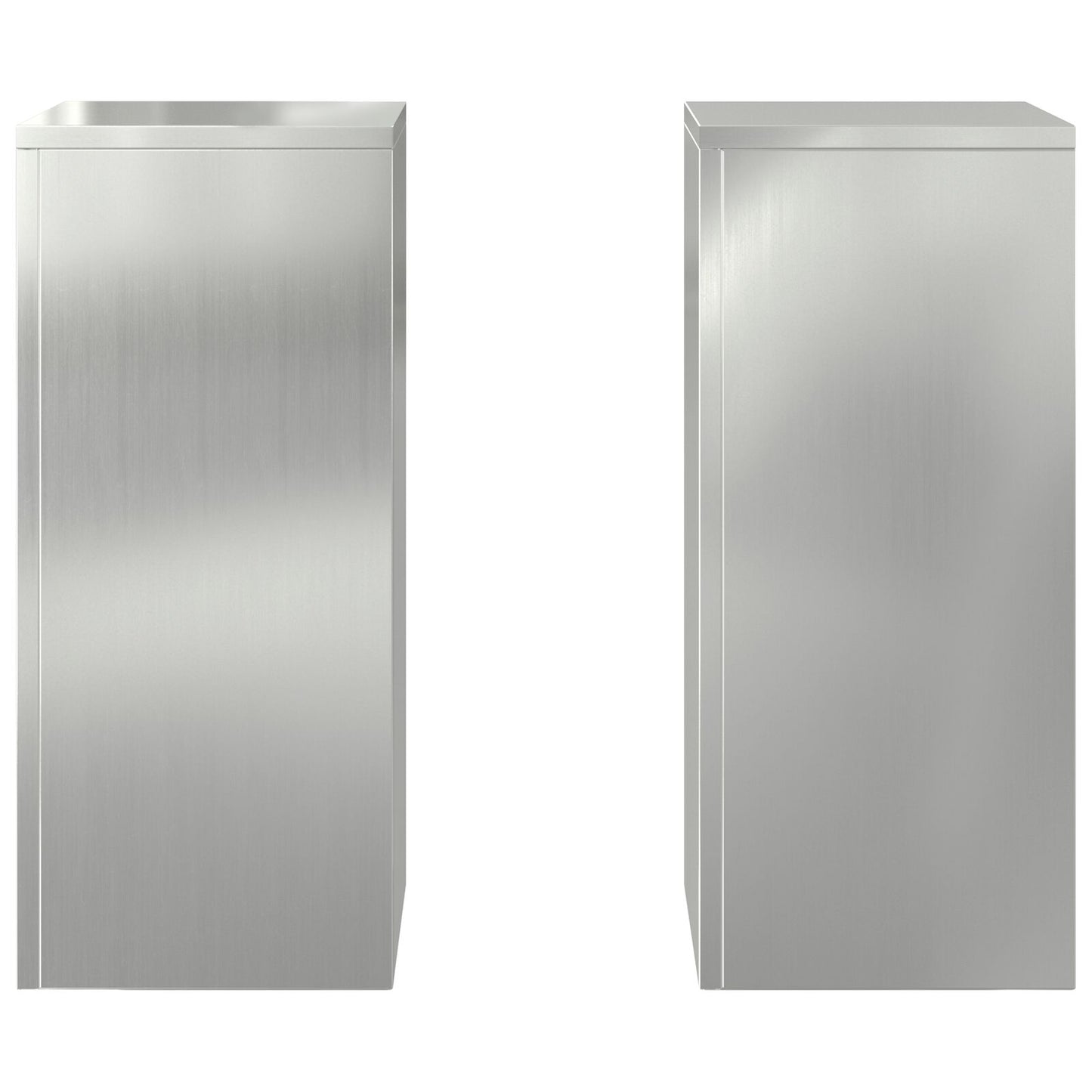 Buiten Plantenstandaarden Pilaar 2 Stuks 24X24X55 Cm Gegalvaniseerd staal 2x (55 cm)